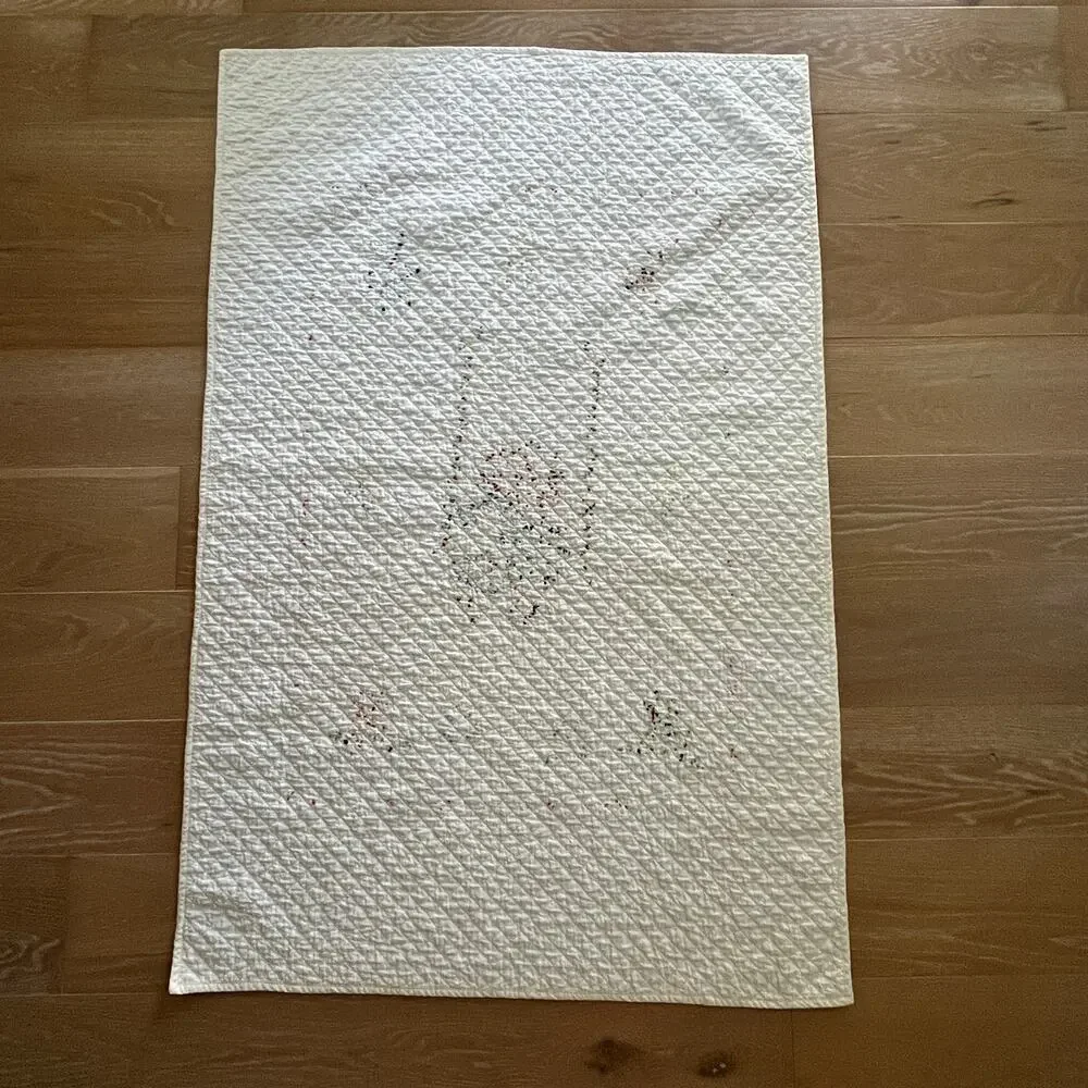 Embroidered RAGGEDY ANN & ANDY Baby Crib Quilt Blanket Wall Decor 54